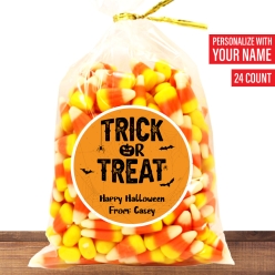 30% OFF: Trick or Treat Personalizable Bags & Labels 24pk
